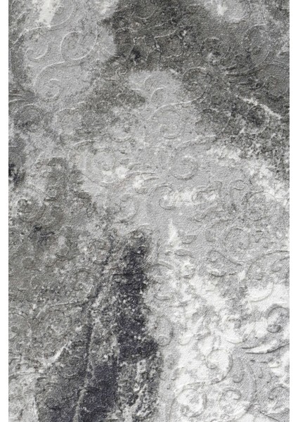 Halı Antrasit Yıkanabilir Saçaksız Yuvarlak Delüxe Yolluk Kilim Salon Halısı Modeli modelleri