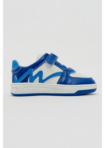 Erkek Çocuk Saks Mavi Sneaker Ayakkabı