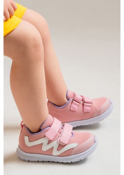 Unisex Çocuk Pembe Günlük İlk Adım Spor Ayakkabı