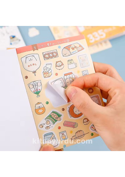 Sevimli Karakterler Dünyası 435 Adet Sticker Defteri Bullet Journal GGK ZI003