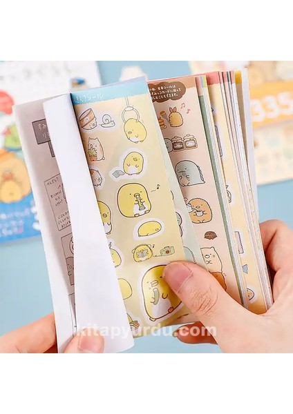 Sevimli Karakterler Dünyası 435 Adet Sticker Defteri Bullet Journal GGK ZI003