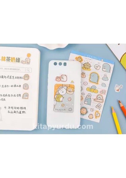 Sevimli Karakterler Dünyası 435 Adet Sticker Defteri Bullet Journal GGK ZI003