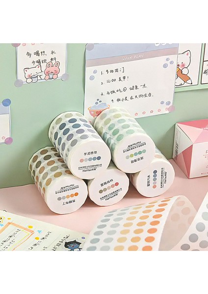 Living River Temalı 5 Renkli Rulo Bant Sticky Note GGK PB006