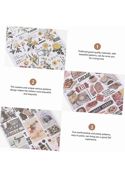 Dawn Temalı 50 Sayfa Sticker Defteri Scrapbooking Bullet Journal GGK DAH147