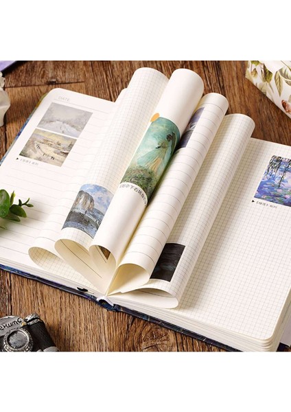 Claude Monet Temalı Kutulu Kit • Defter • Kalem • Washi Bant • Ayraç • Sticker (GGK-NB007)