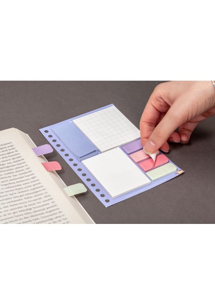 Mor Yapışkan Not Seti Post It Sticky Note GGK KYN006
