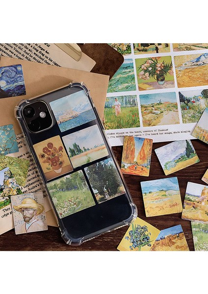 Claude Monet Temalı 45 Adet Sticker Seti Bullet Journal GGK DW123