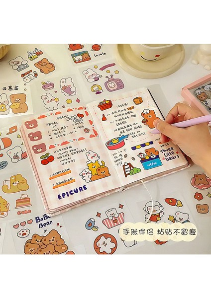 Good Time Temalı 100 Yaprak 4 Bölmeli Sticker Seti Bullet Journal GGK DJ059