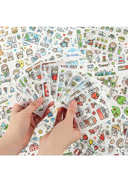 Big Adventure Temalı 100 Yaprak 4 Bölmeli Sticker Seti Bullet Journal GGK DZ083