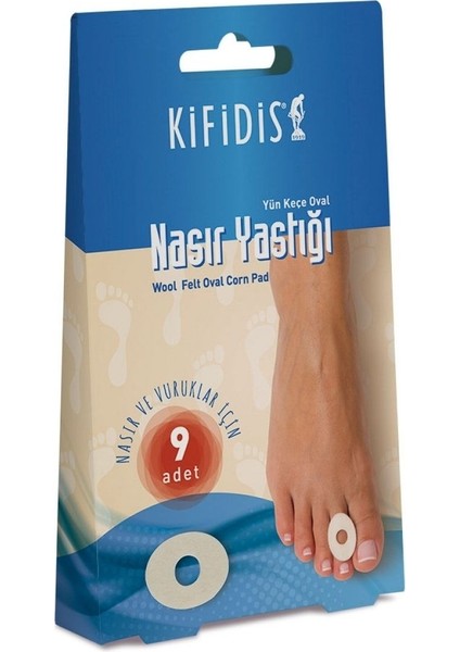 Kifidis 300 Yün Keçe Oval Nasır Yastığı 9 Adet