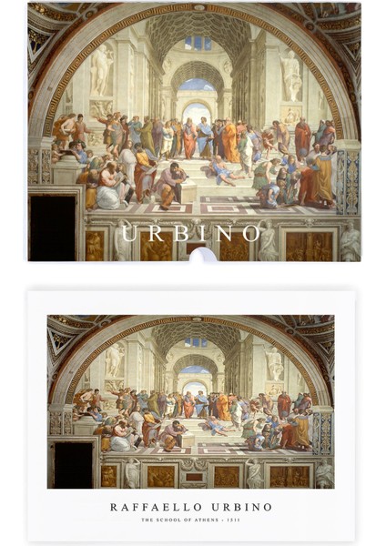 The School Of Athens, Raffaello Da Urbino, A4 Poster