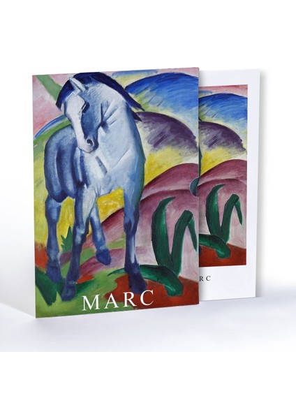 Blue Horse, Özel Tasarım Kılıflı, A4 Poster