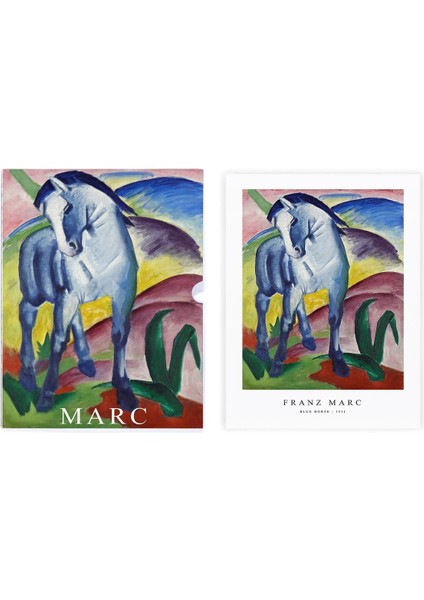 Blue Horse, Özel Tasarım Kılıflı, A4 Poster fiyatları