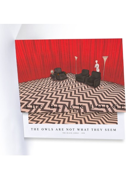 The Black Lodge, Özel Tasarım Kılıflı, A4 Poster