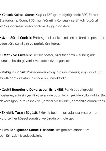 Preppy Temalı Eklektik Poster Seti