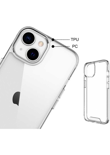 Apple iPhone 14 Plus Kılıf Zore Gard Silikon-Renksiz