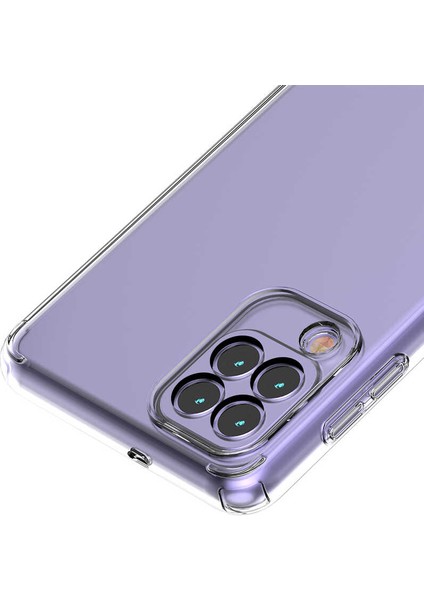 Galaxy M22 Kılıf Zore Coss Kapak-Renksiz