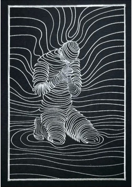 Optik Lin'e Art Illüstrasyon Nakış Işleme Tablo fırsatları