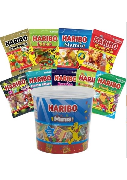Minis ve Party Mix (6 Çeşit Aroma) 24 Adet Paket