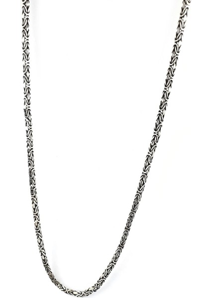 925 Ayar Gümüş Tasarım El Işi Kral Zincir Erkek Kolye fiyatları