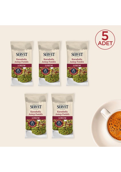 Karadutlu Antep Fıstıklı Lokum 5'li Paket