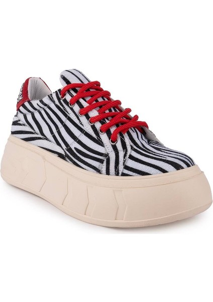 Modern Rahat Dantel Tasarım Ayakkabı 7961 Zebra modelleri