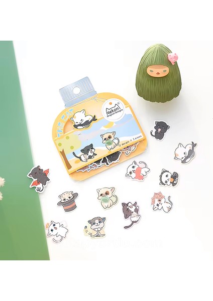 Şirin Kediler Temalı 36 Adet Sticker Seti Bullet Journal GGK ZR002