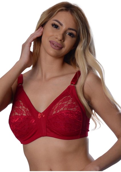 Miraxx Bordo Dantelli Toparlayıcı Sütyen - 503