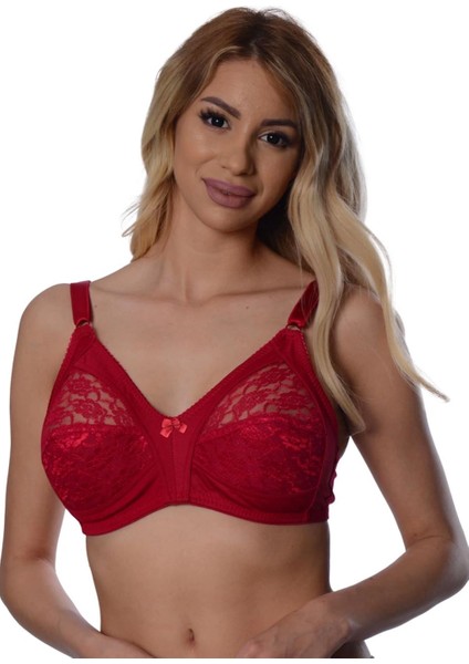 Miraxx Bordo Dantelli Toparlayıcı Sütyen - 503