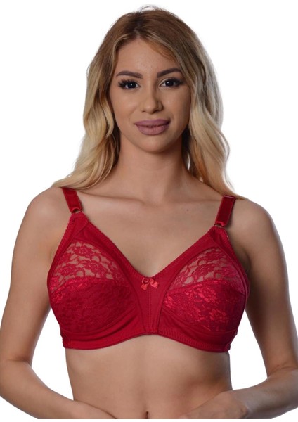 Miraxx Bordo Dantelli Toparlayıcı Sütyen - 503