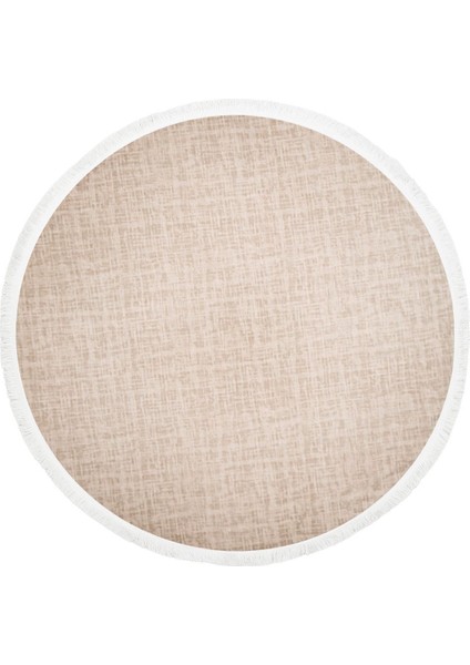 Halı Vizon Stylish Saçaklı Yuvarlak Kaymaz Kesme Ince Yolluk Kilim Salon Halısı Modelleri