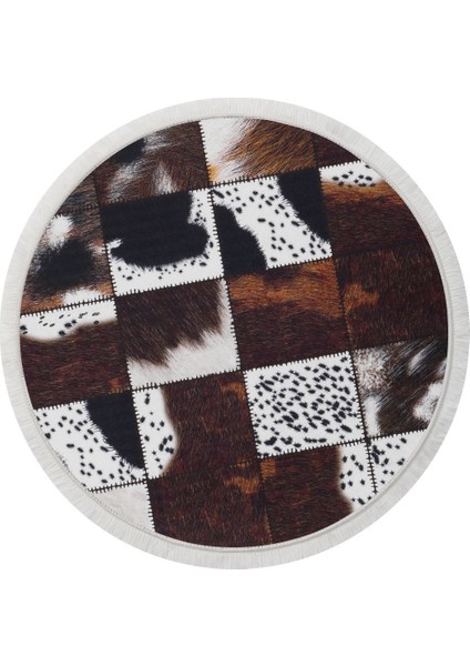Halı Kahverengi DR01 Saçaklı Yuvarlak Kesme Ince Yolluk Kilim Salon Halısı Modelleri fiyatları