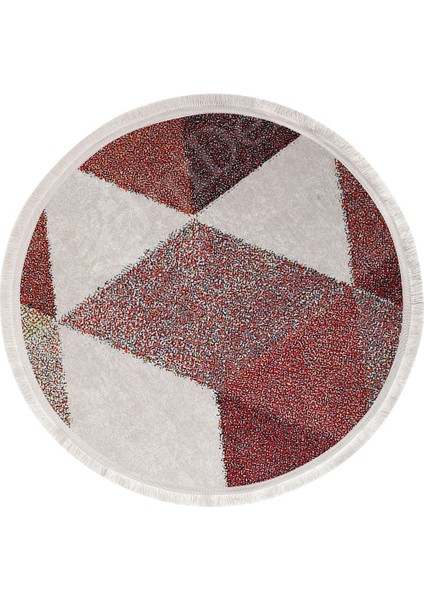 Halı Multi K1270 Saçaklı Yuvarlak Kesme Ince Yolluk Kilim Salon Halısı Modelleri