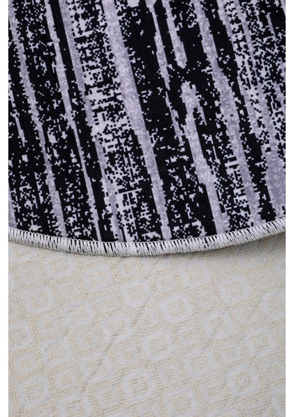 Halı Siyah Gri YM4700 Yuvarlak Kesme Ince Yolluk Kilim Salon Halısı Modelleri fırsatları