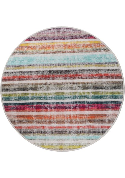 Halı Multi Yıkanabilir Saçaksız Yuvarlak Kesme Ince Yolluk Kilim Salon Halısı Modeli