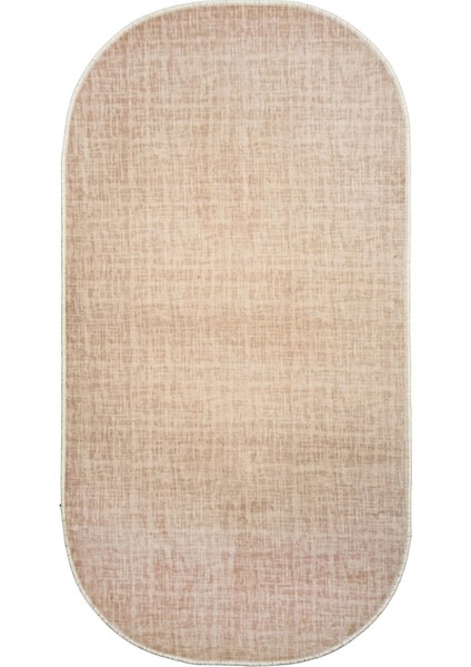 Halı Vizon Stylish Yıkanabilir Saçaksız Oval Kesme Ince Yolluk Kilim Salon Halısı Modeli