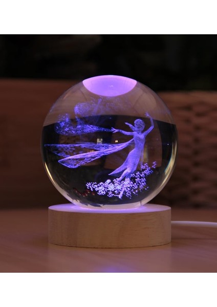 Kişiye Özel Büyük Boy Frozen 3D Boyutlu Kristalleşmiş Cam Küre 8cm