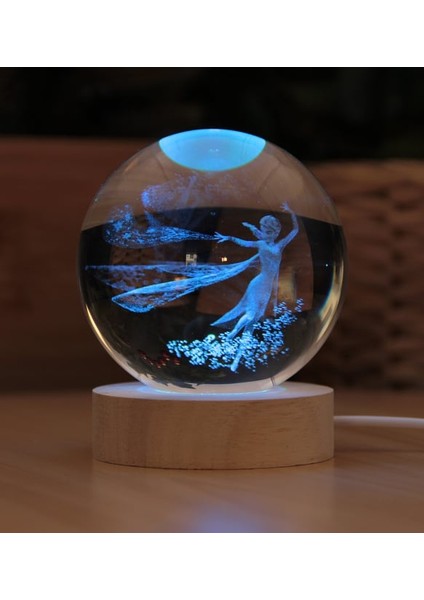 Kişiye Özel Büyük Boy Frozen 3D Boyutlu Kristalleşmiş Cam Küre 8cm fiyatları