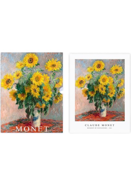 Bouquet Of Sunflowers, Özel Tasarım Kılıflı, A4 Poster