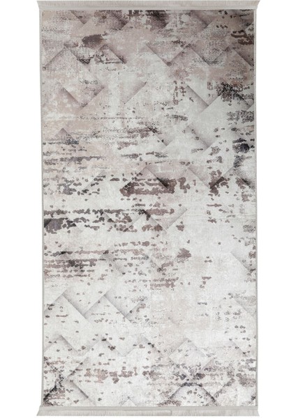 Halı Bej K1280 Yıkanabilir Saçaklı Kesme Ince Yolluk Kilim Salon Halısı Modelleri modelleri