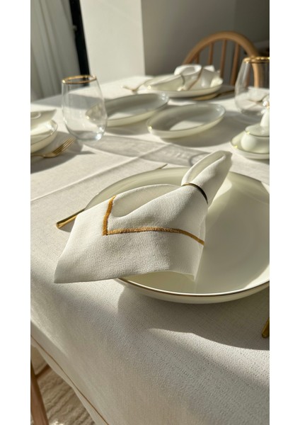 Creaminhome 6 Adet Gold Peçete