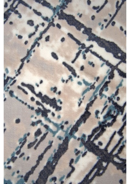 Halı Mavi Trend Yıkanabilir Saçaksız Oval Kesme Ince Yolluk Kilim Salon Halısı Modelleri modelleri