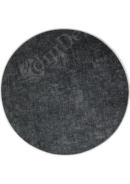 Halı Antrasit K1290 Yuvarlak Kaymaz Kesme Ince Yolluk Kilim Salon Halısı Modelleri modelleri