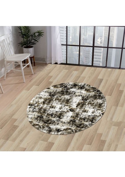 Halı Siyah K1310 Yıkanabilir Yuvarlak Kesme Ince Yolluk Kilim Salon Halısı Modelleri