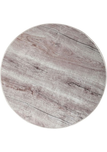 Halı Vizon KY7055 Yıkanabilir Yuvarlak Kesme Ince Yolluk Kilim Salon Halısı Modeli