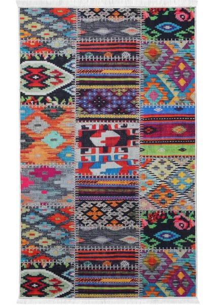 Halı Çok Renkli 9010 Yıkanabilir Saçaklı Kesme Ince Yolluk Kilim Salon Halısı Modelleri fiyatları