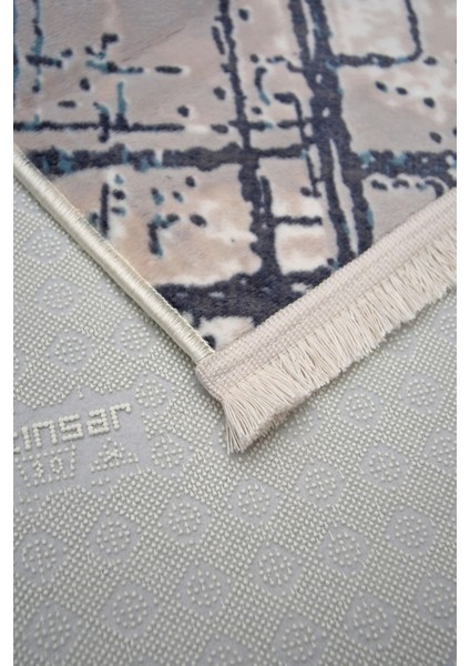 Halı Mavi Trend Yıkanabilir Saçaklı Kaymaz Kesme Ince Yolluk Kilim Salon Halısı Modelleri fırsatları