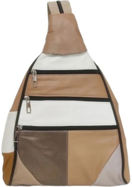 Kadın Hakiki Deri Maymun Model Sırt Çantası - Çok Bölmeli - Açık Ala fırsatları