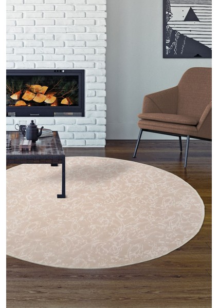 Halı Vizon Elit Yıkanabilir Saçaksız Yuvarlak Kesme Ince Yolluk Kilim Salon Halısı Modeli