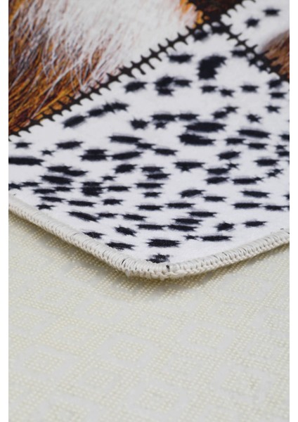 Halı Kahverengi DR01 Yıkanabilir Saçaksız Kesme Ince Yolluk Kilim Salon Halısı Modelleri modelleri